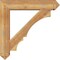 Ekena Millwork Balboa Arts and Crafts Rough Sawn Bracket w/ Offset Brace, Western Red Cedar, 8"W x 38"D x 38"H BKT0806X38X38BOA03RWR - alternate 4